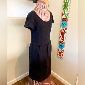 Little Black Wool Dress